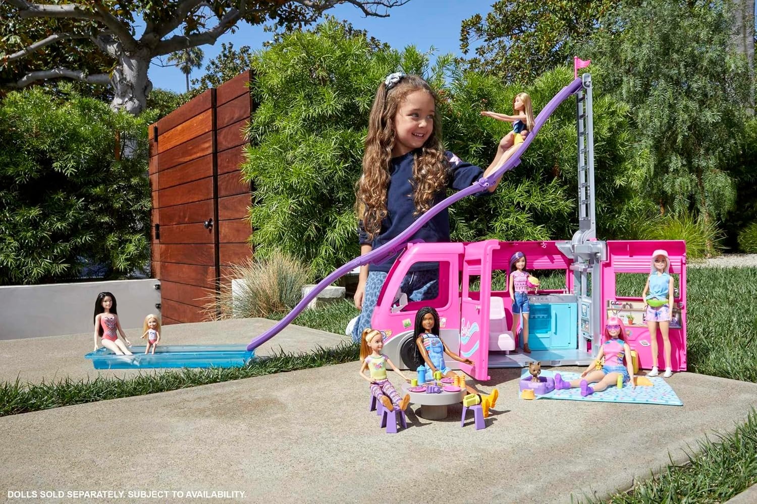 Camping-car de Jeu Transformable avec Toboggan - Jusqu'à 34% de réduction