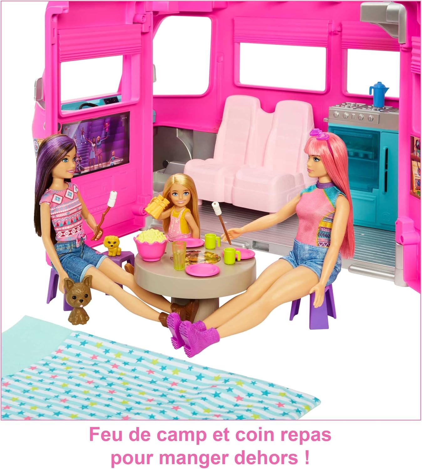 Camping-car de Jeu Transformable avec Toboggan - Jusqu'à 34% de réduction