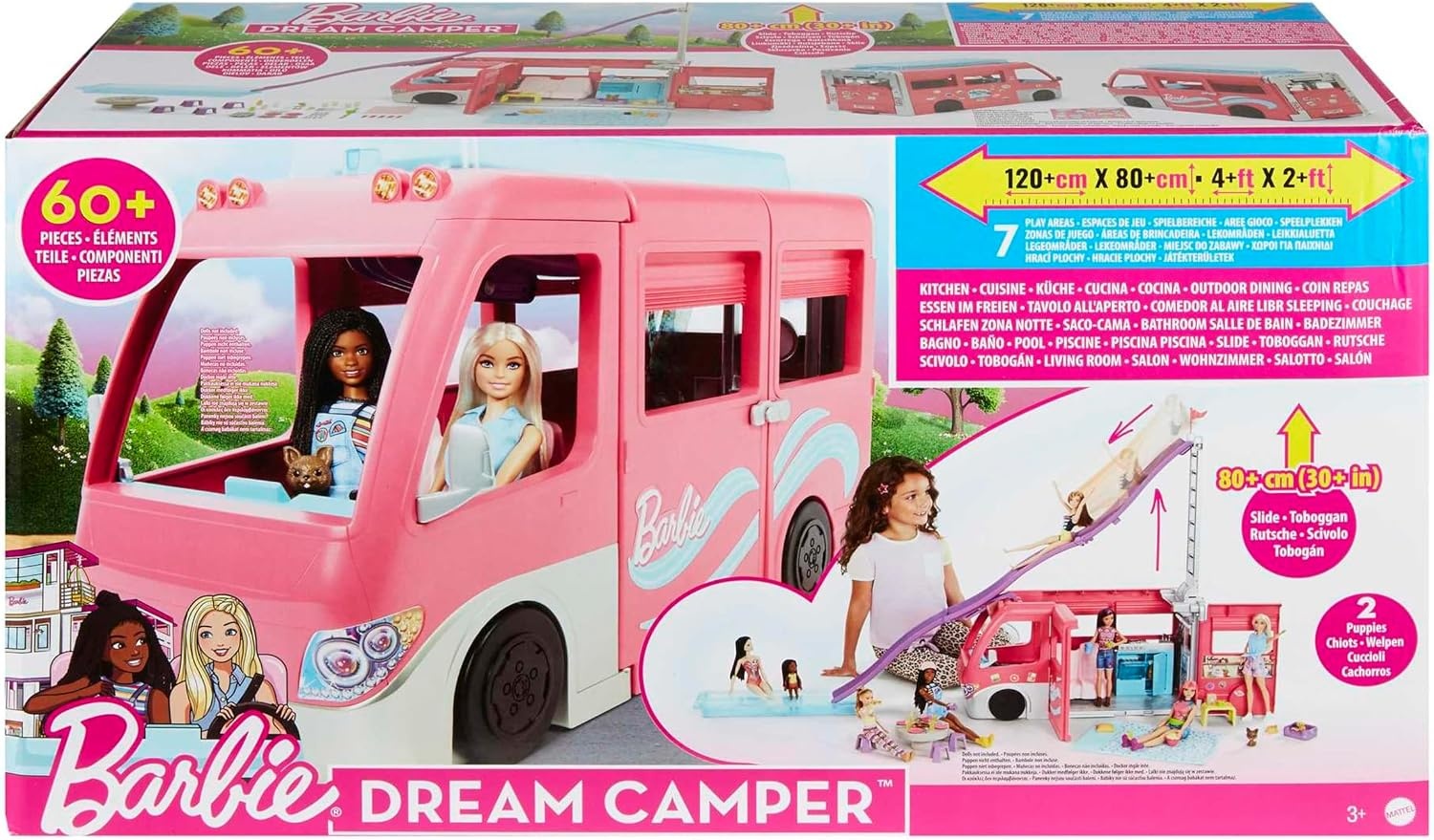 Camping-car de Jeu Transformable avec Toboggan - Jusqu'à 34% de réduction