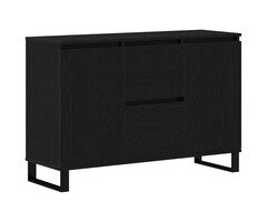 Vidaxl Buffet bas noir chêne style industriel - Jusqu'à 35% de réduction