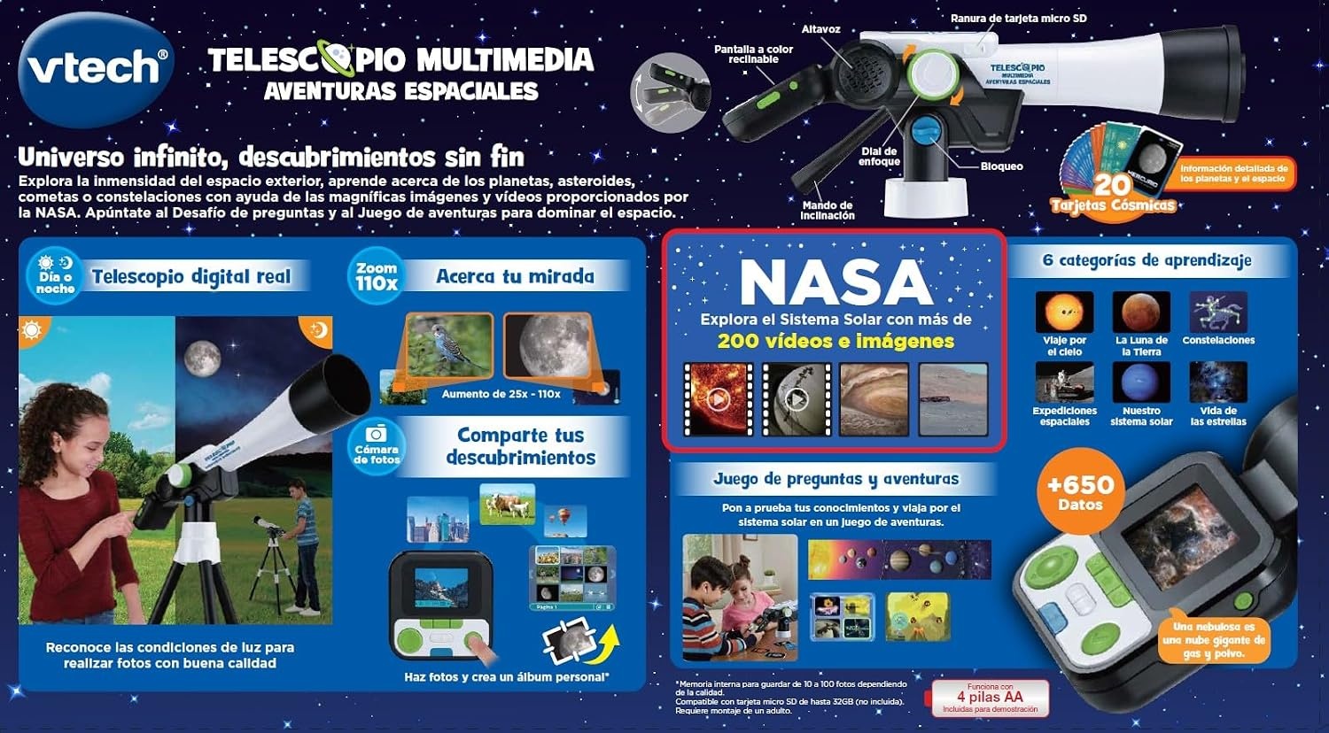 Télescope interactif pour enfant avec contenu NASA - Jusqu'à 35% de réduction