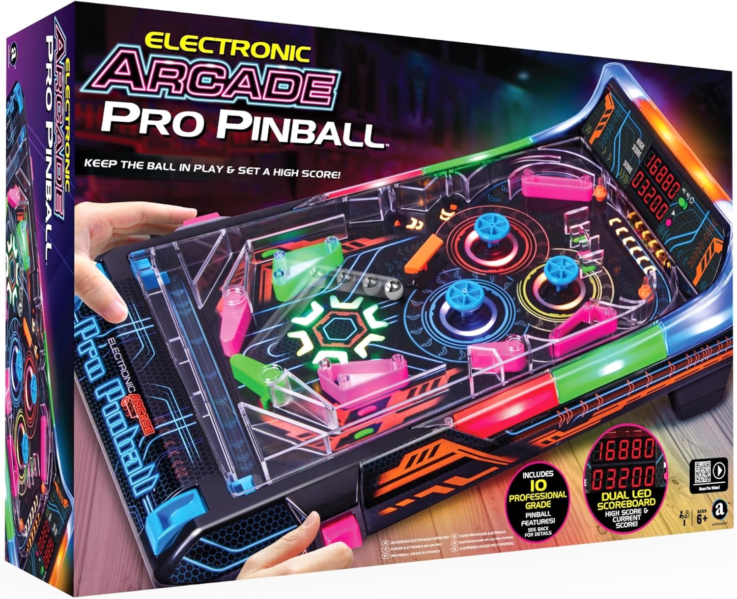 Flipper arcade électronique avec effets lumineux - Jusqu'à -35% de remise