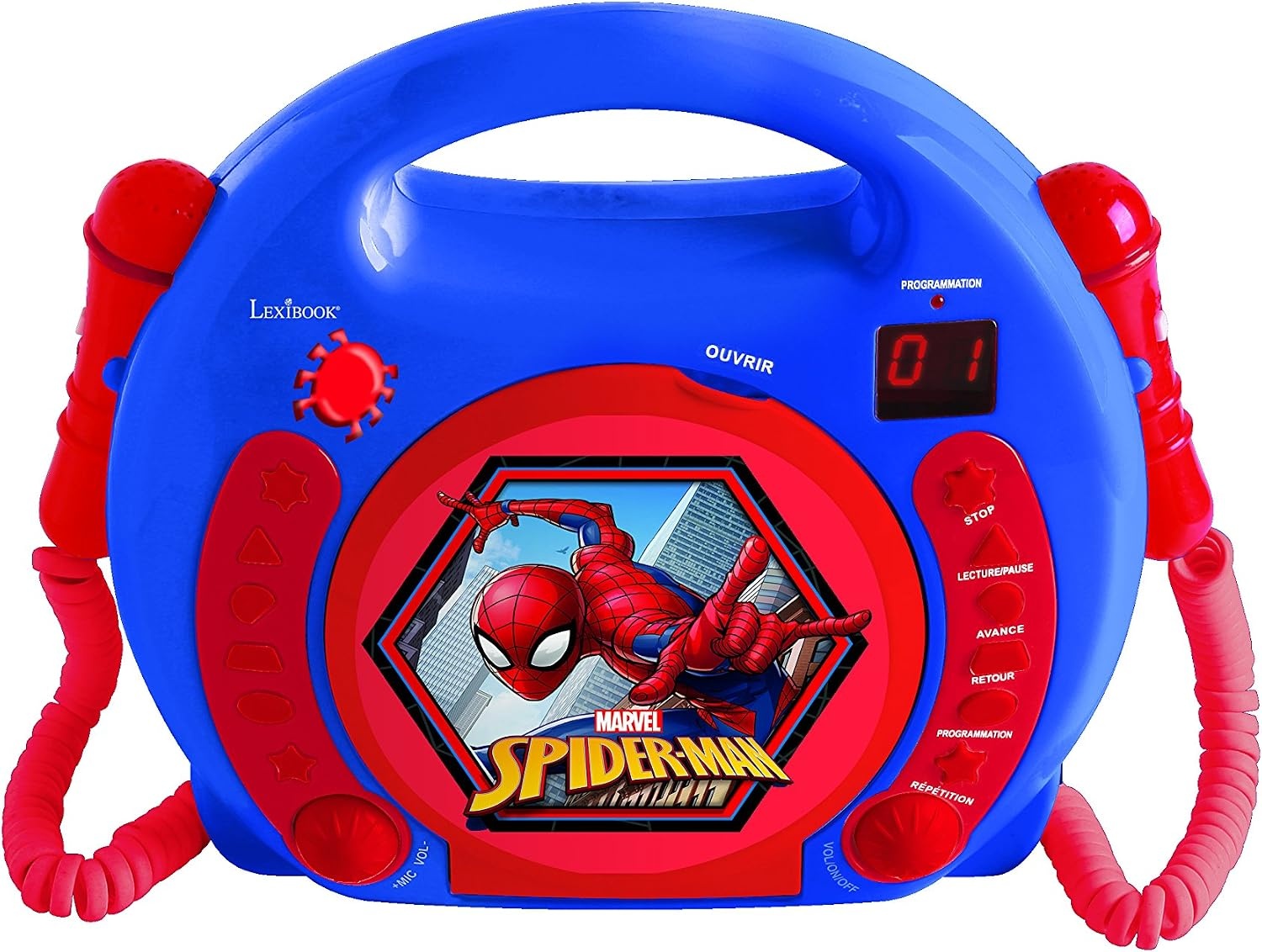 Lecteur CD Portable Karaoké avec 2 Micros - Jusqu'à 34% de remise
