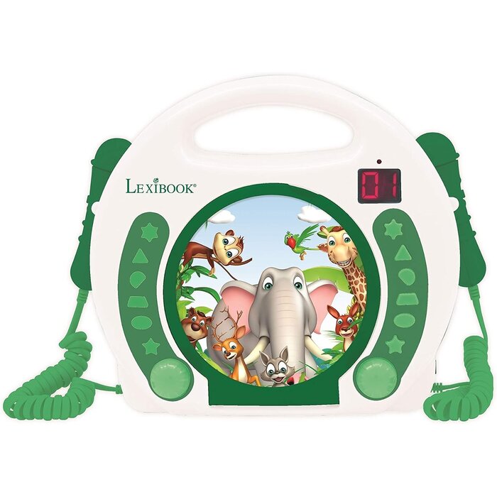 Lecteur CD Portable Karaoké avec 2 Micros - Jusqu'à 34% de remise