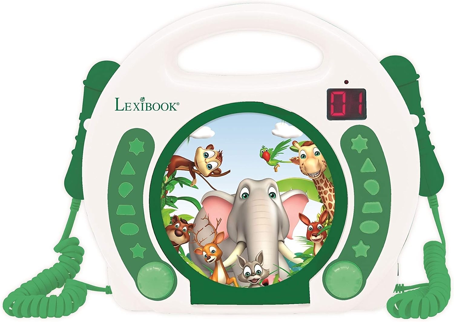 Lecteur CD Portable Karaoké avec 2 Micros - Jusqu'à 34% de remise