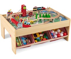 Table d'activité en bois 92x64 cm et 94 accessoires - Jusqu'à -34%