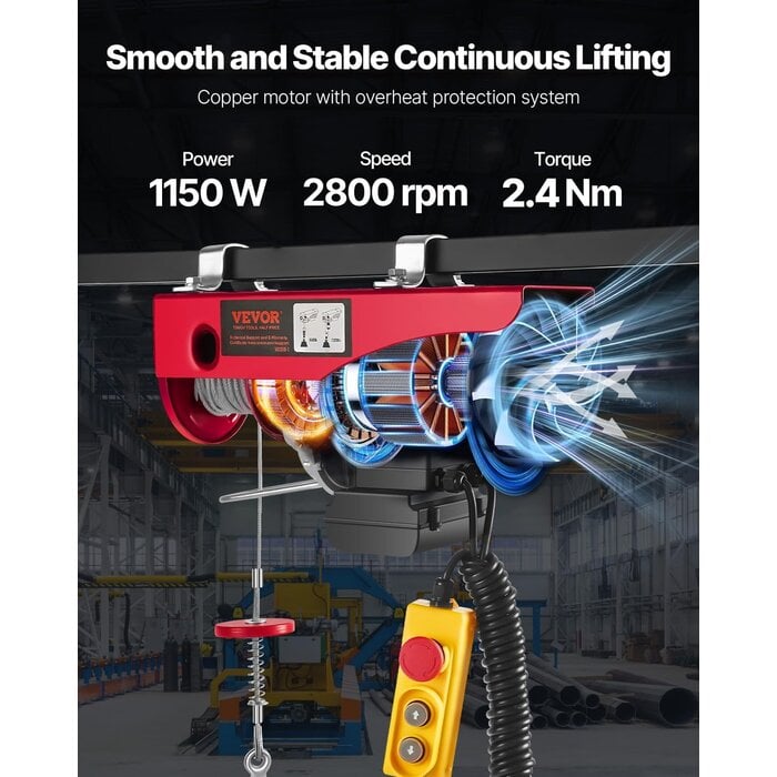 Palan Électrique 600kg - Jusqu'à -35% sur votre équipement de levage