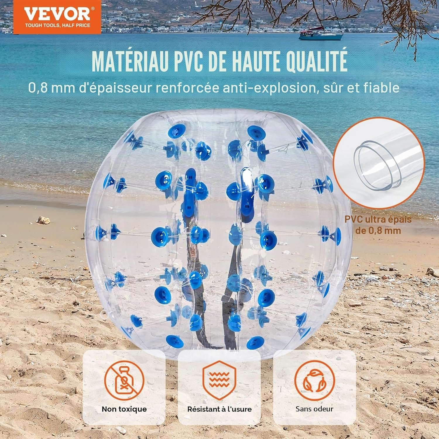 Bumper Ball gonflable 1,2m - Jusqu'à -34% sur une sélection