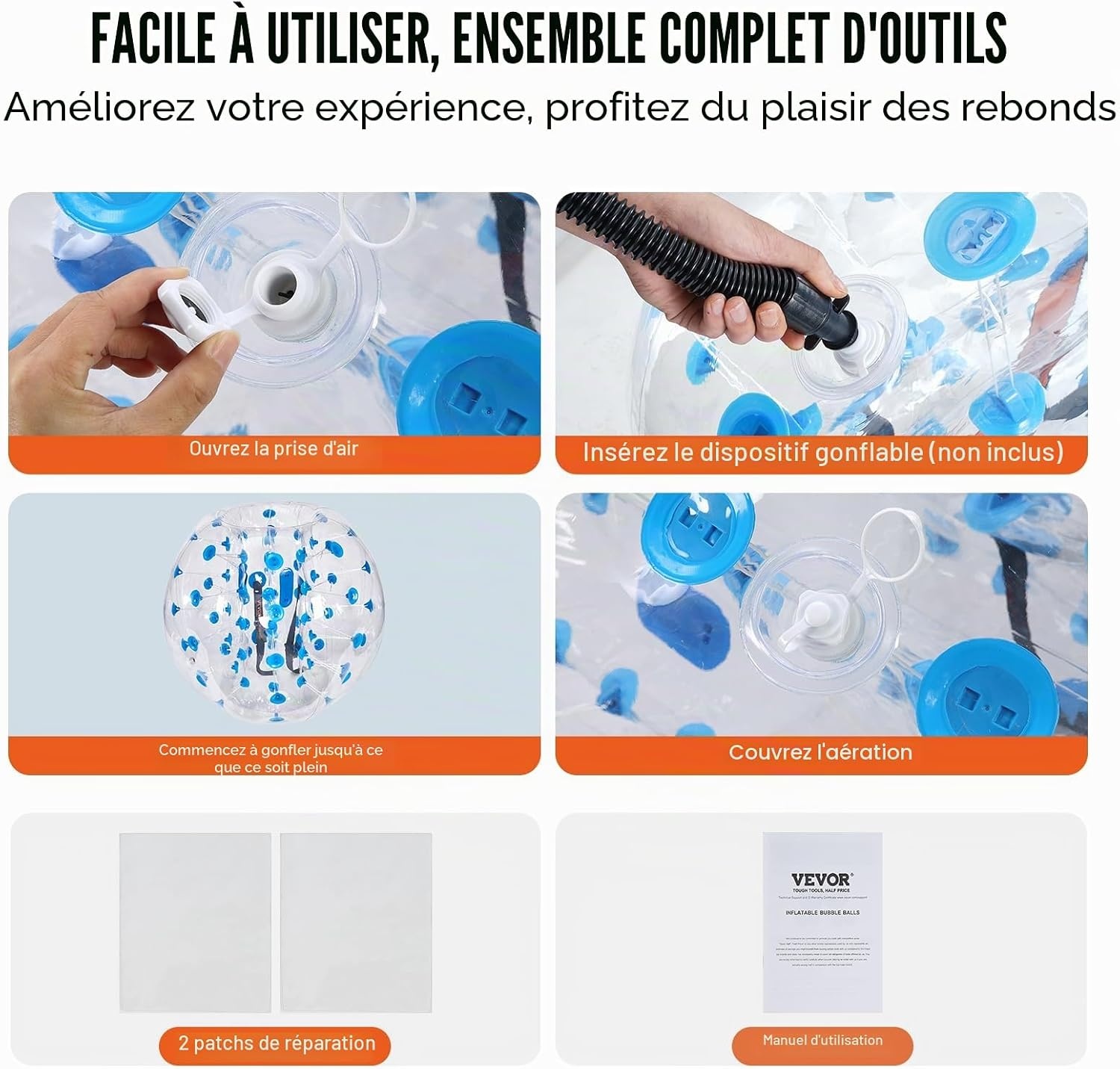 Bumper Ball gonflable 1,2m - Jusqu'à -34% sur une sélection