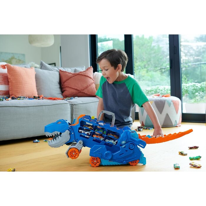 Transporteur T-Rex Transformable et Piste de Course - Jusqu'à 34% de réduction