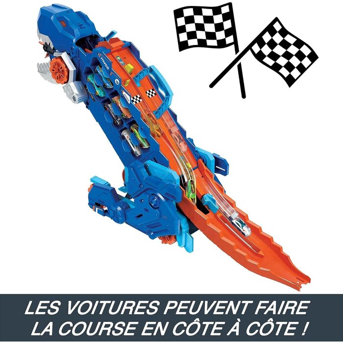 Transporteur T-Rex Transformable et Piste de Course - Jusqu'à 34% de réduction