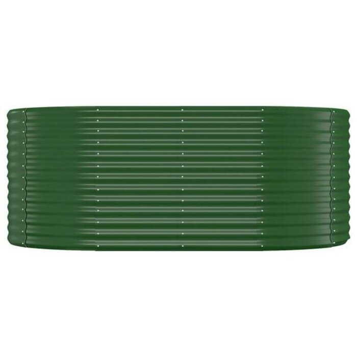 Jardinière surélevée ovale acier vert 175cm - Jusqu'à -34% sur le prix