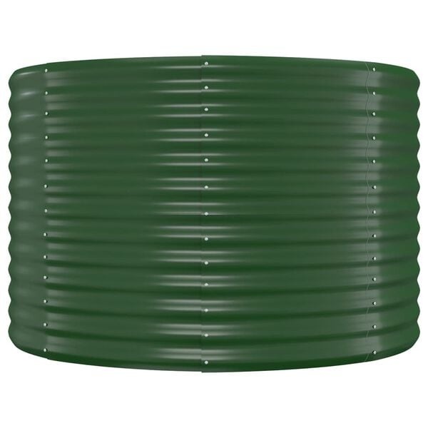 Jardinière surélevée ovale acier vert 175cm - Jusqu'à -34% sur le prix