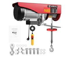 Treuil électrique 400-800 kg - 1450W - Jusqu'à 35% de réduction