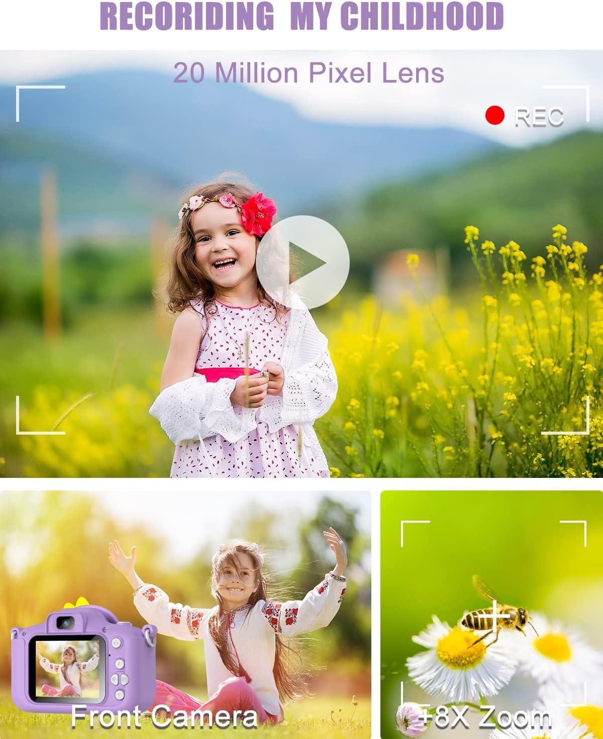Appareil photo numérique pour enfants 20MP - Jusqu'à 31% de réduction