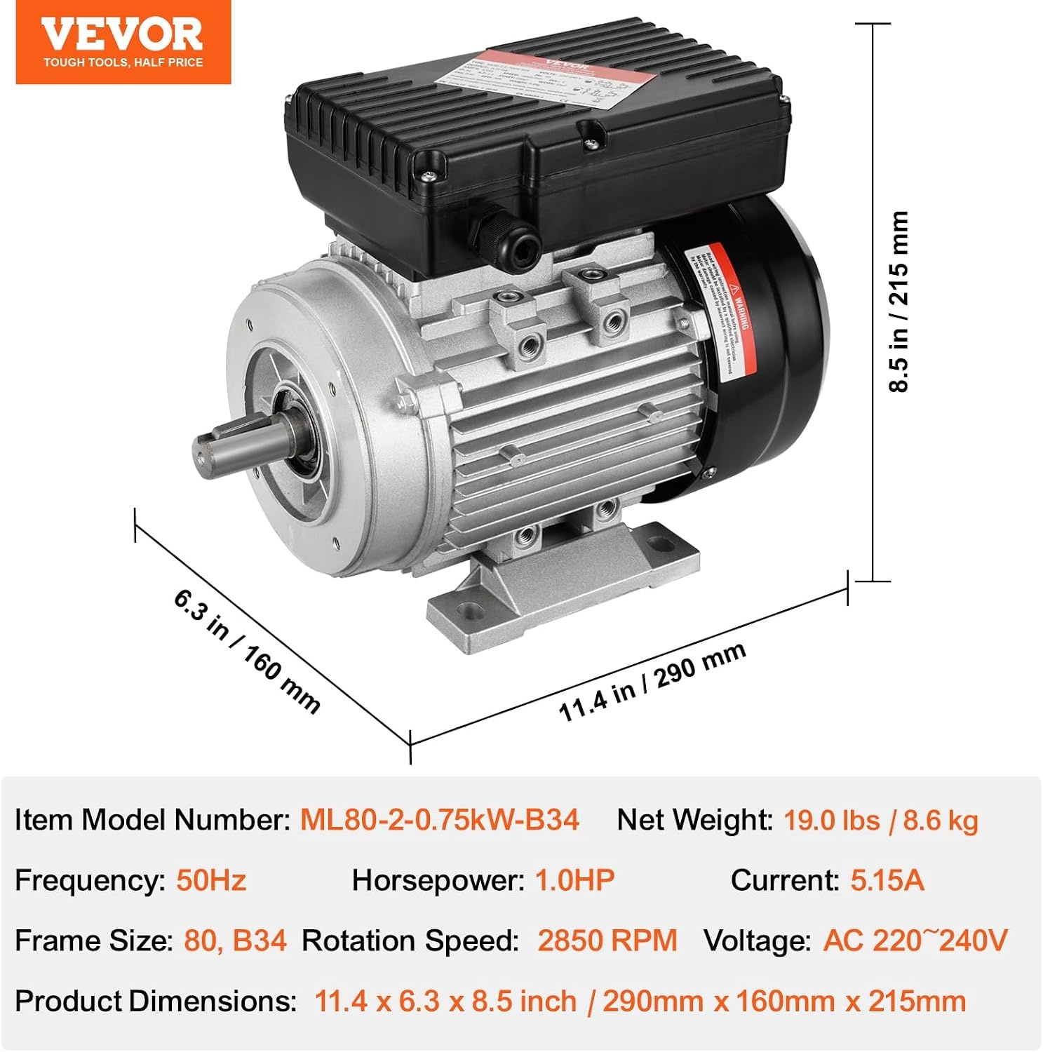 Moteur Électrique 2,2 kW 2800 tr/min - Jusqu'à -35% sur votre équipement