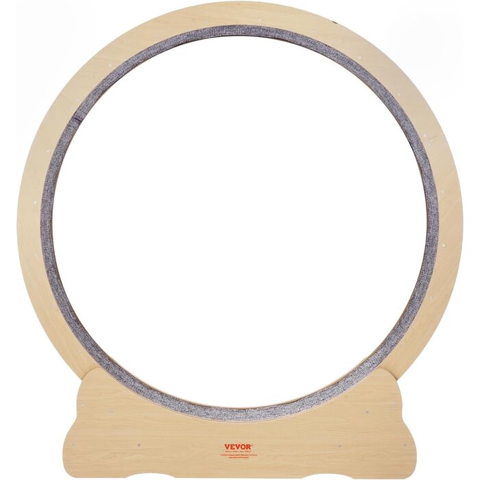 Roue d'exercice pour chat, bois massif 132 cm - Jusqu'à 35 % de remise