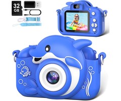 Appareil photo enfant Dauphin bleu 20MP - Jusqu'à 32% de remise