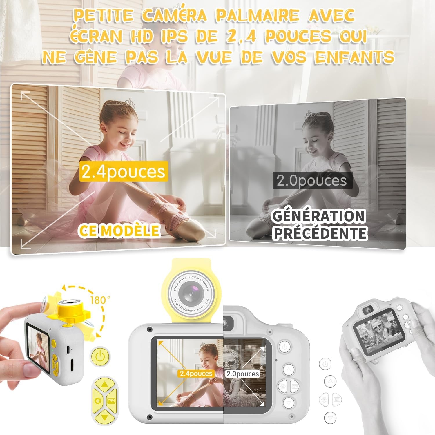 Appareil photo numérique enfant HD 1080P - Jusqu'à 32% de remise
