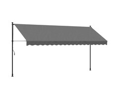 Vidaxl Store banne rétractable 400x150 cm anthracite - Jusqu'à 35% de remise