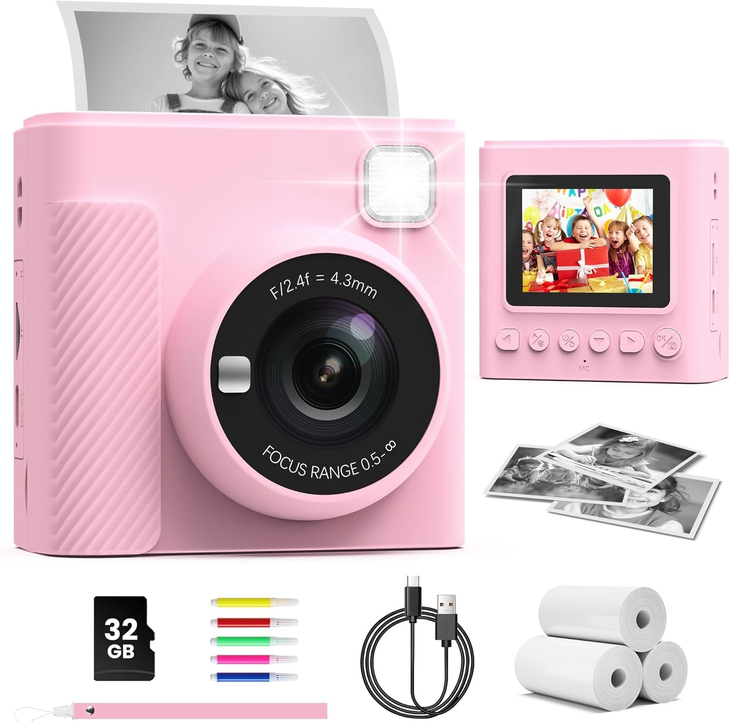 Appareil photo instantané pour enfants - Bleu - Jusqu'à 33% de remise
