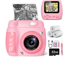 Appareil photo instantané enfant 1080p - Rose - Jusqu'à 33% de remise