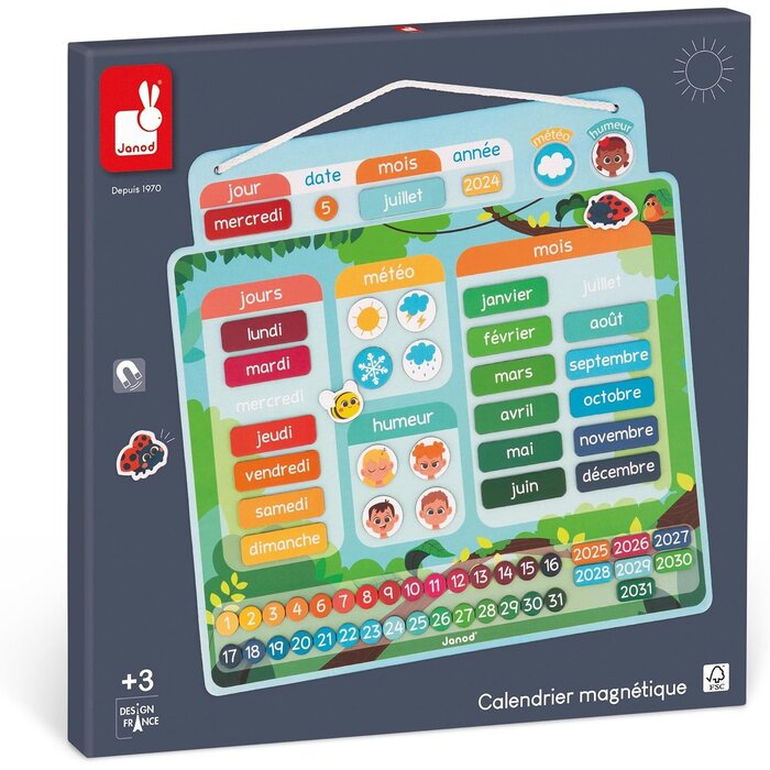 Calendrier magnétique éducatif pour enfants - Jusqu'à -32% de remise
