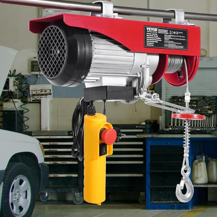 Palan électrique 800 kg - Hauteur 12 m - Jusqu'à 35% de réduction