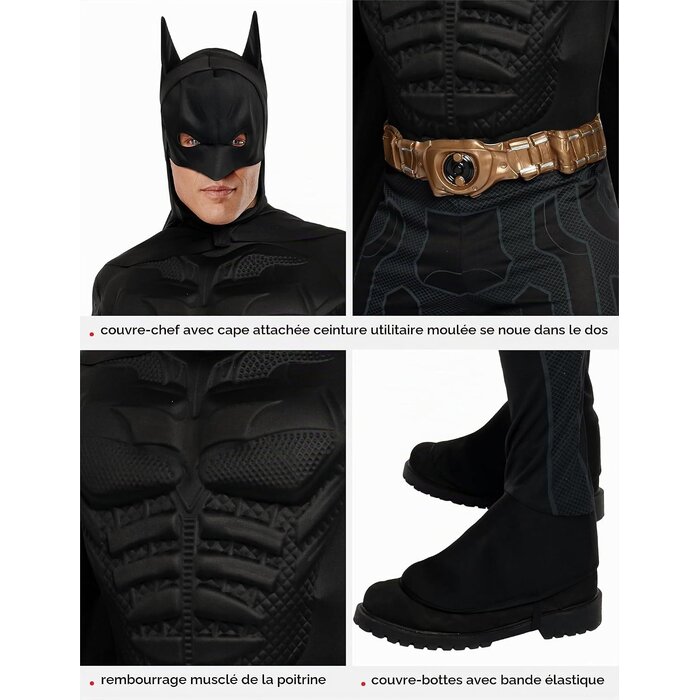 Costume de Batman Dark Knight pour Homme - XL - Jusqu'à -33% de remise