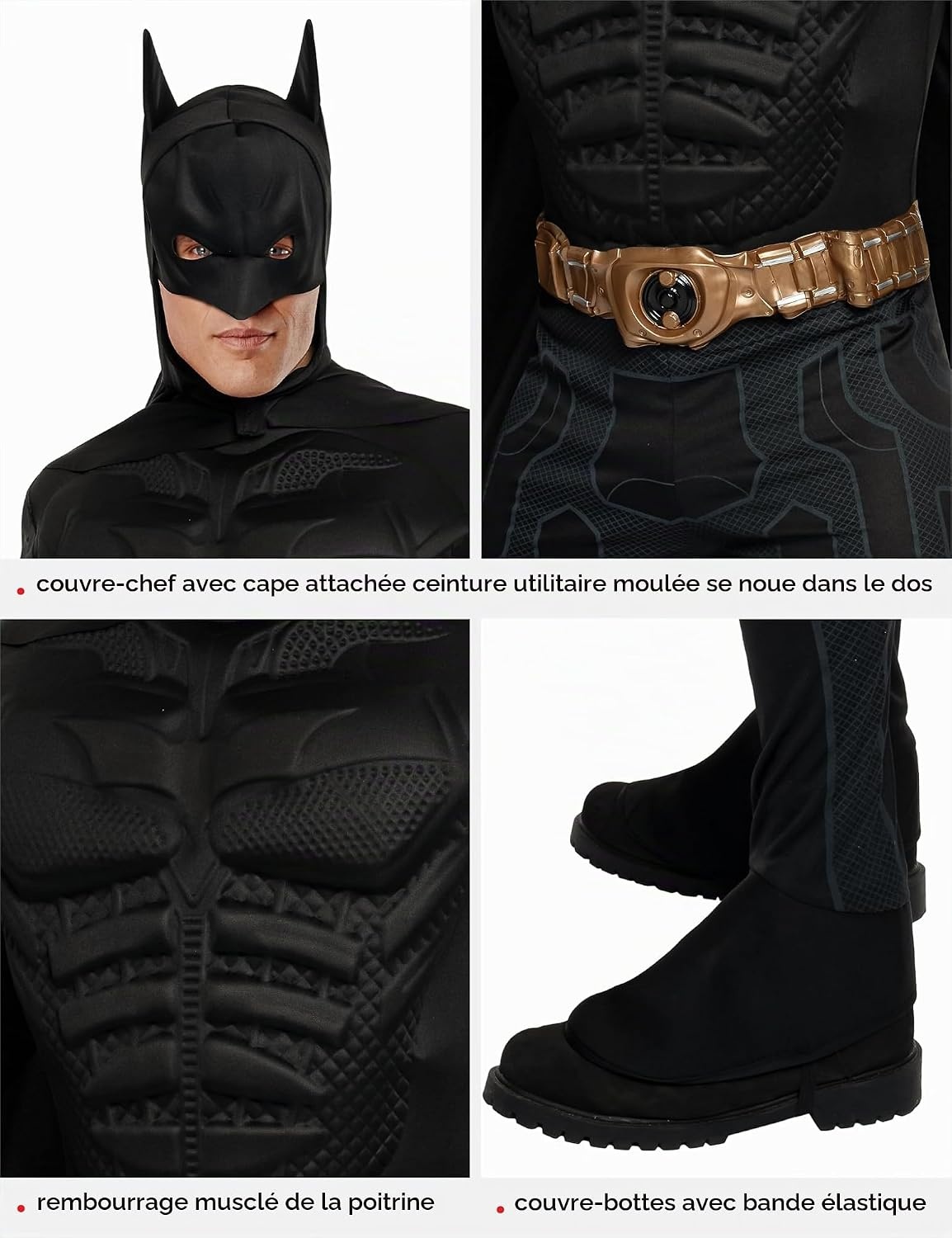 Costume de Batman Dark Knight pour Homme - XL - Jusqu'à -33% de remise