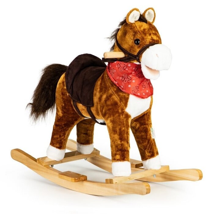 Cheval à bascule en bois avec sons - Jusqu'à -43% sur nos retours clients