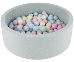 Viking Choice Piscine à balles 90x30 cm grise et 150 balles - Jusqu'à -29%