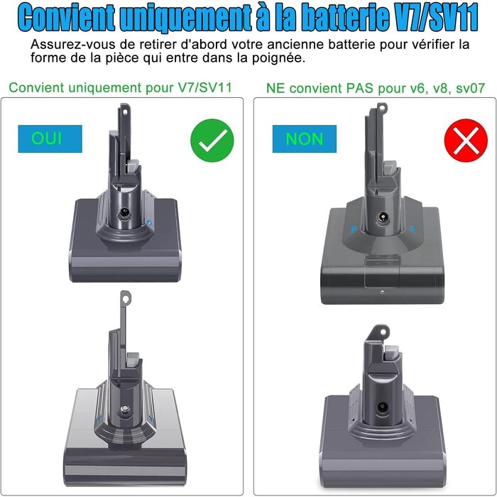 Batterie pour aspirateur V7 - 4000mAh - Jusqu'à -33% de remise