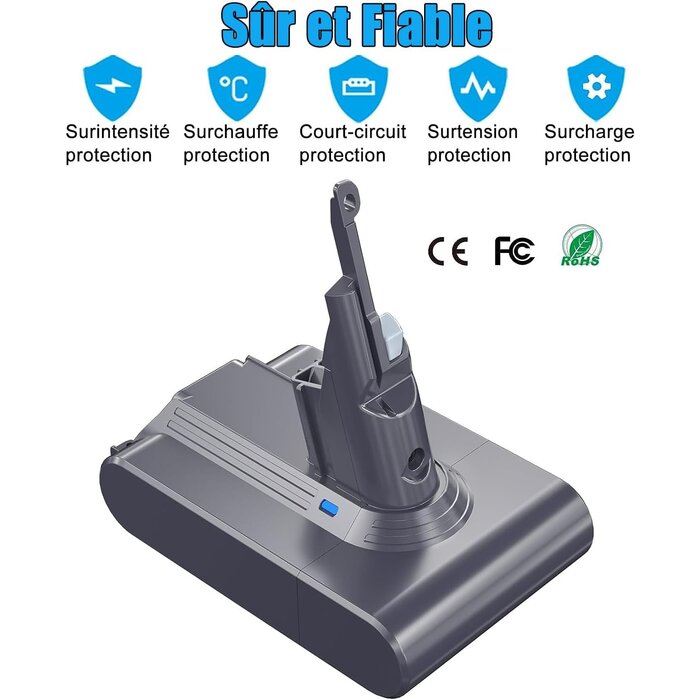 Batterie pour aspirateur V7 - 4000mAh - Jusqu'à -33% de remise