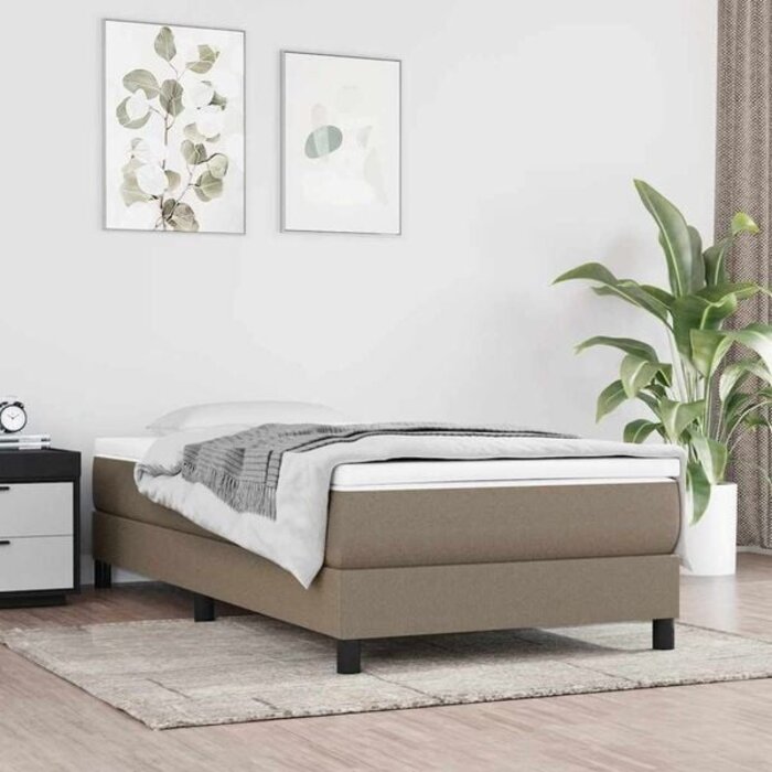 Cadre de lit taupe 90x190 cm - Jusqu'à 49% de remise
