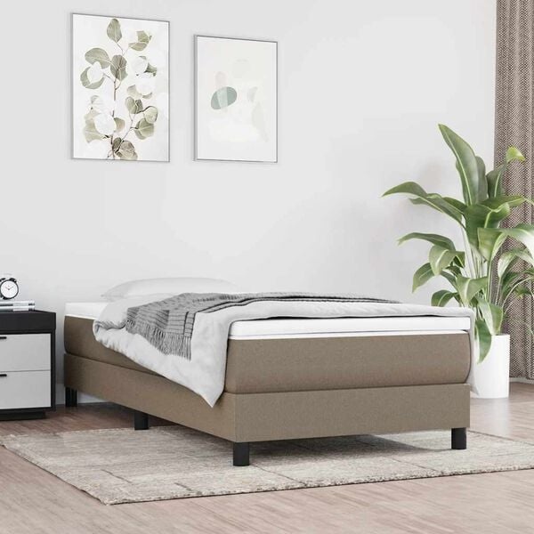 Cadre de lit taupe 90x190 cm - Jusqu'à 49% de remise
