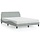 Cadre de lit Dover 140x190 cm velours gris - Jusqu'à -35%