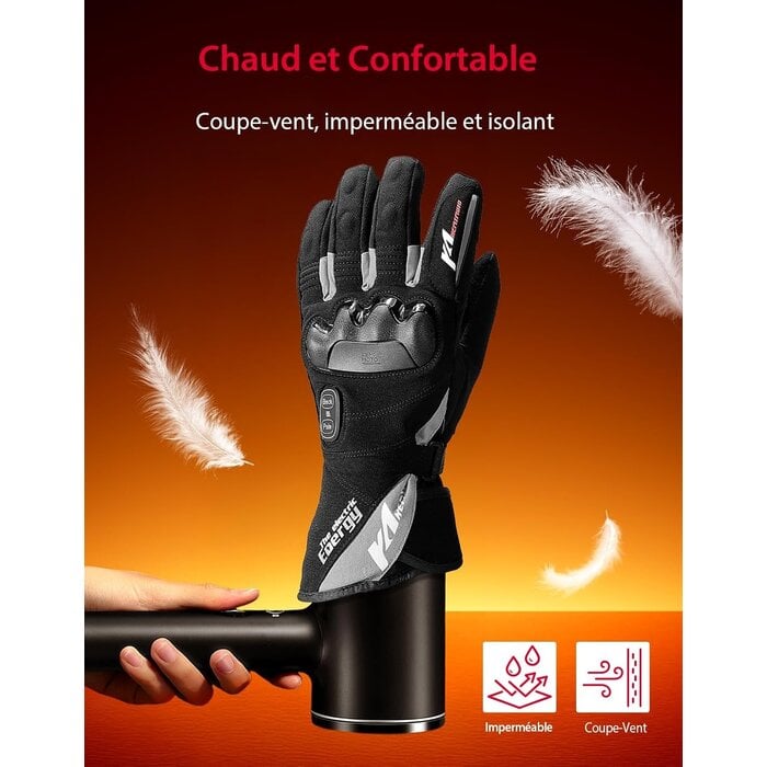Gants Chauffants Imperméables Moto et Ski - Jusqu'à 78% de réduction