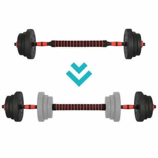 Viking Choice Kit d'haltères réglables 20 kg - Système 2-en-1 - Jusqu'à -37% sur l'outlet