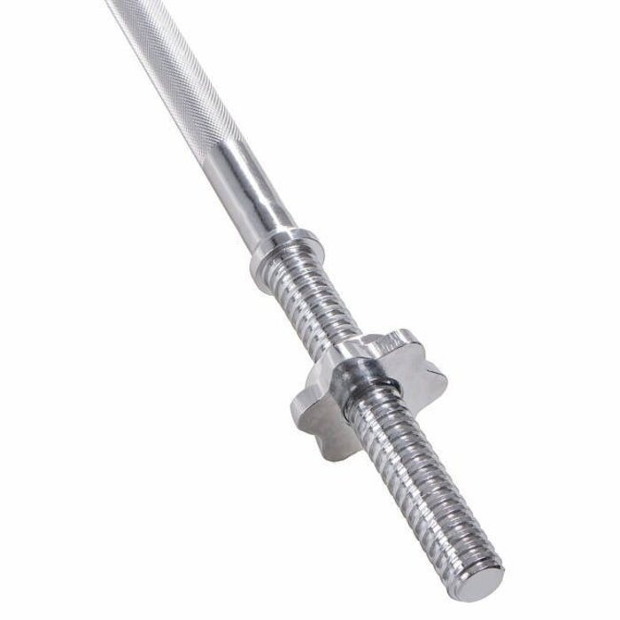 Viking Choice Barre d'haltérophilie 120 cm - Acier chromé - Jusqu'à -40% sur l'outlet