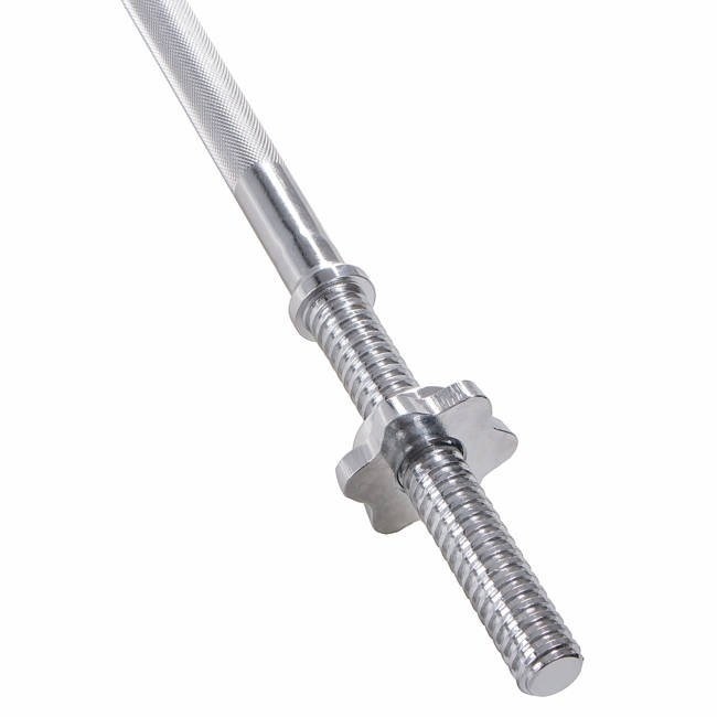 Viking Choice Barre d'haltérophilie 120 cm - Acier chromé - Jusqu'à -40% sur l'outlet