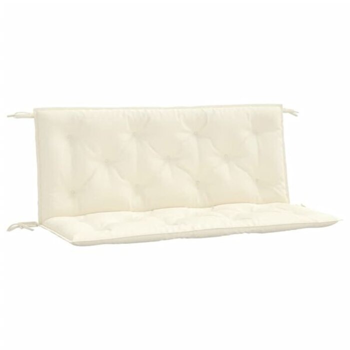 Vidaxl Lot de 2 coussins de jardin 120x50cm Blanc Crème - Jusqu'à -32% sur l'outlet
