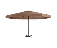 Vidaxl Parasol déporté 500 cm taupe - Jusqu'à -41% de remise sur l'outlet