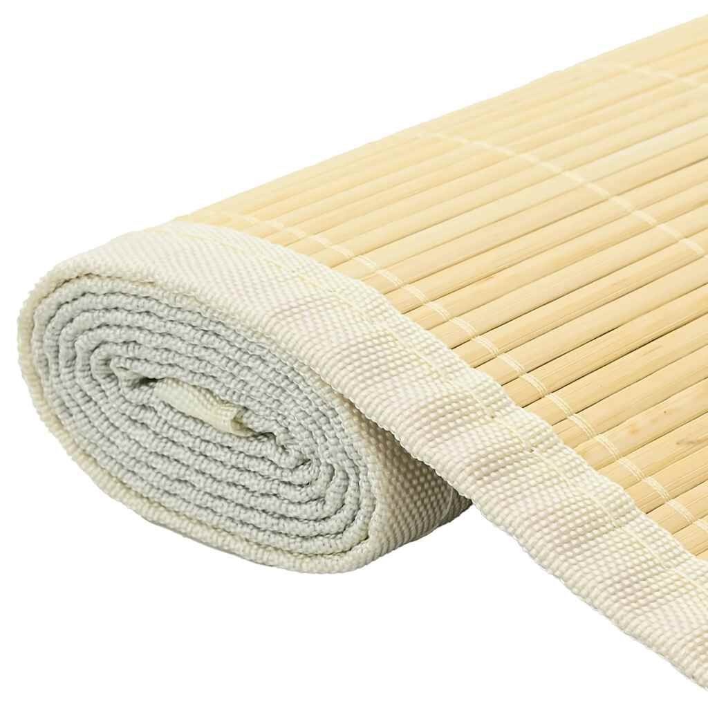 Vidaxl Tapis en bambou naturel 160x230 cm - Jusqu'à 34% de réduction