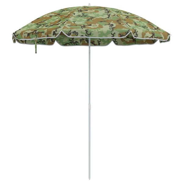 Vidaxl Parasol de jardin motif camouflage 263x263cm - 63% de remise