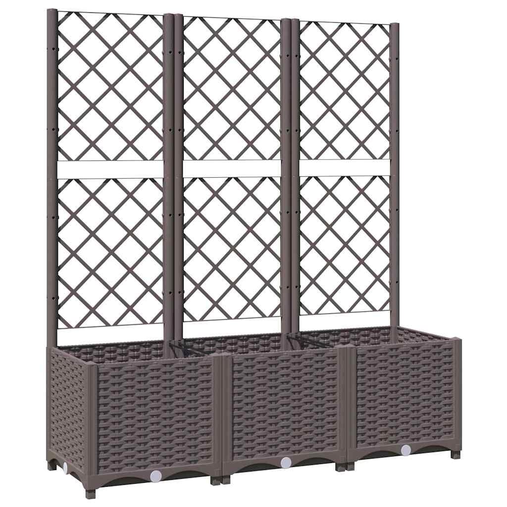 Vidaxl Jardinière avec treillis 120x40cm - Jusqu'à -34% sur votre extérieur