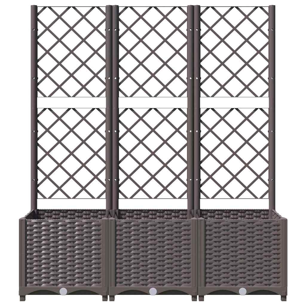 Vidaxl Jardinière avec treillis 120x40cm - Jusqu'à -34% sur votre extérieur