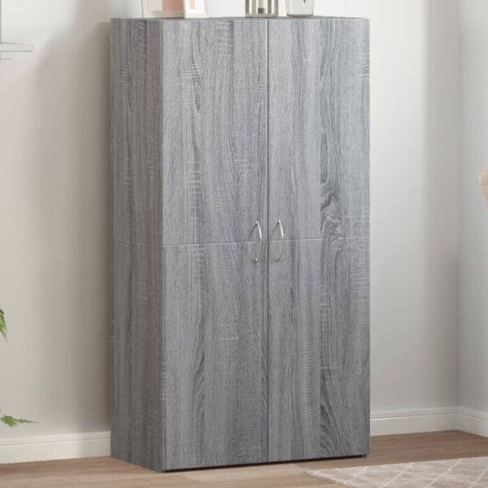 Vidaxl Armoire de classement 115 cm gris chêne sonoma - Jusqu'à 30% de remise