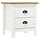 Table de chevet Hill en pin massif blanc - Jusqu'à 34 % de remise