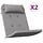 Lot de 2 coussins de chaise Adirondack gris - Jusqu'à -33% sur l'outlet